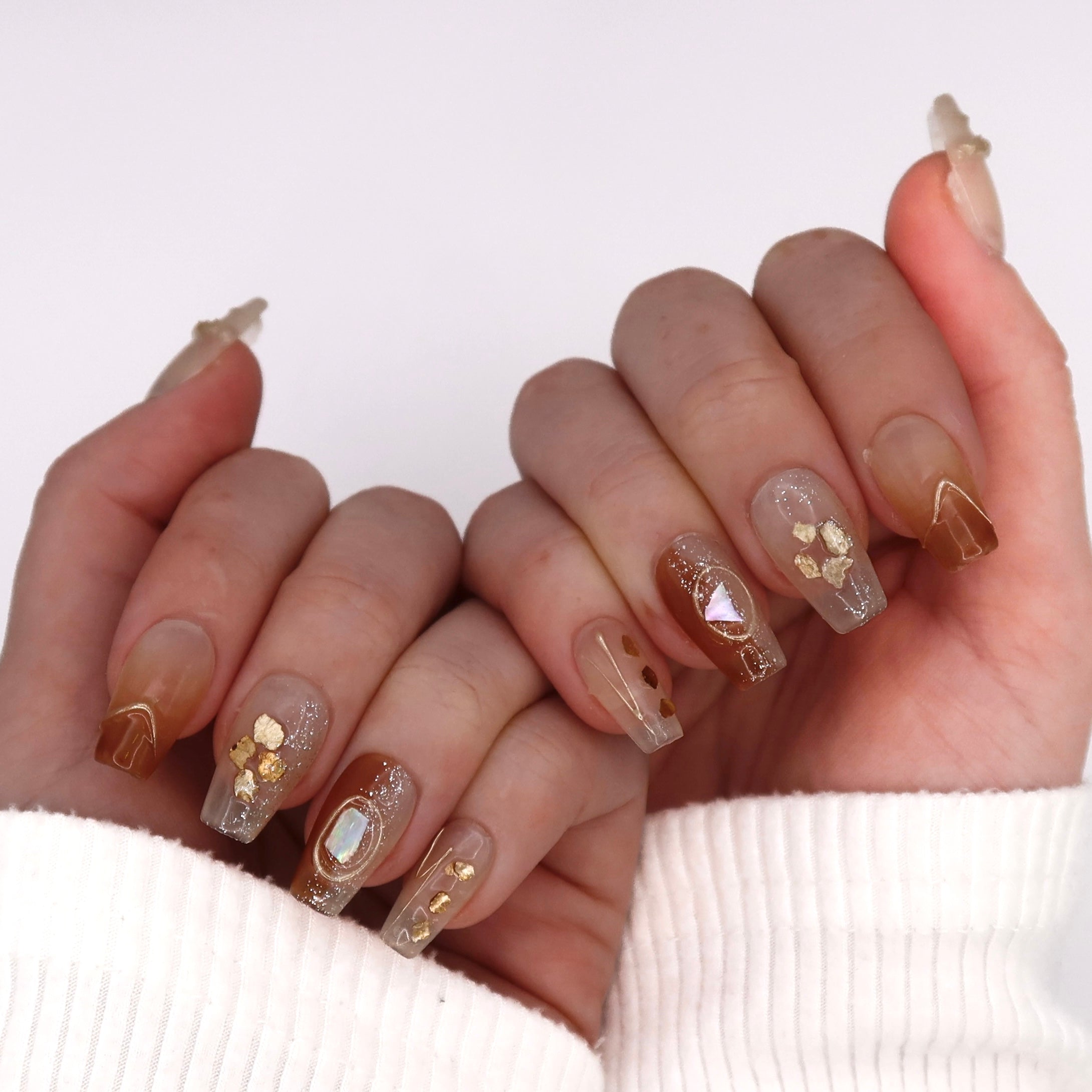 Golden Sunrise | Handmade Press On Nails
