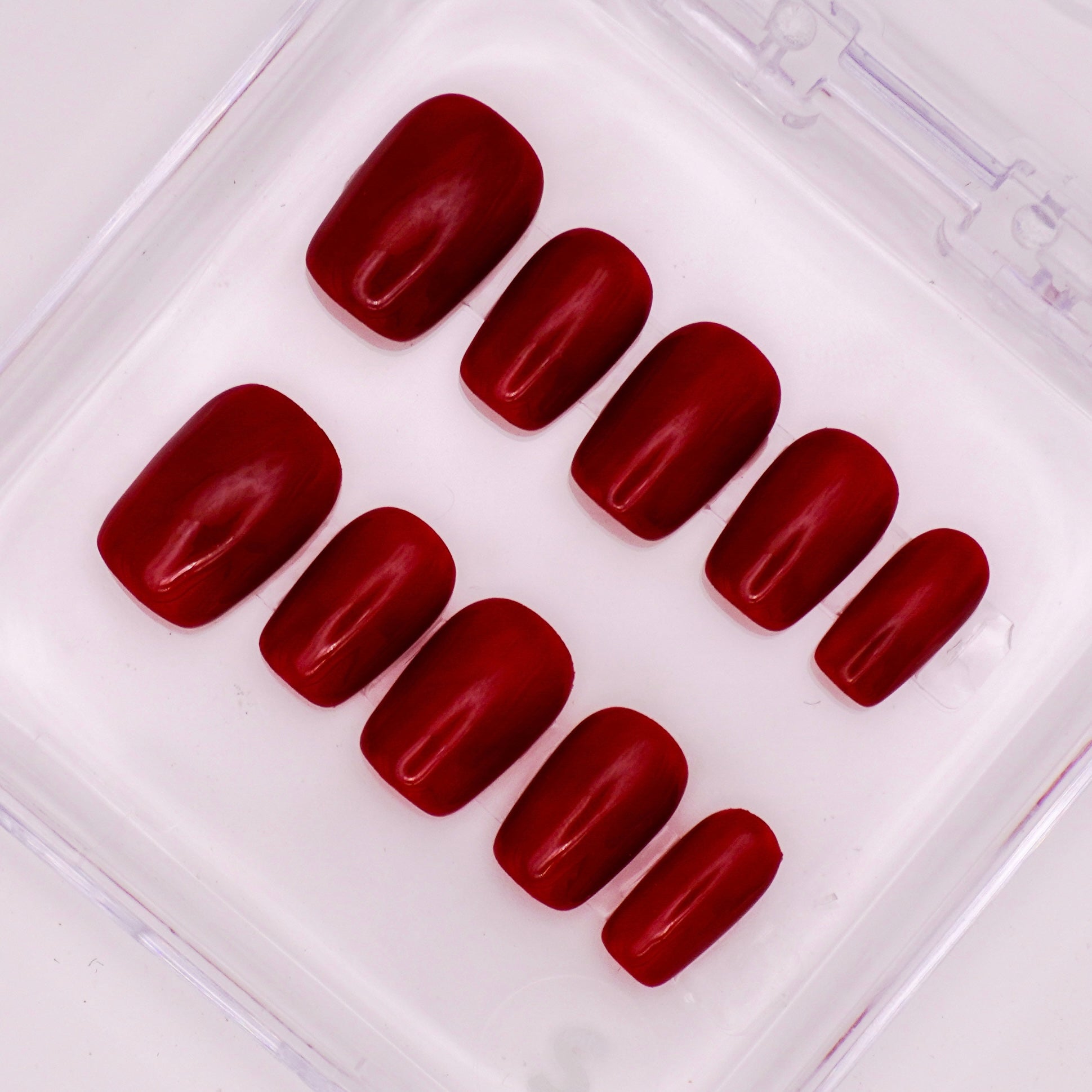 Ruby Romance | Handmade Press On Nails