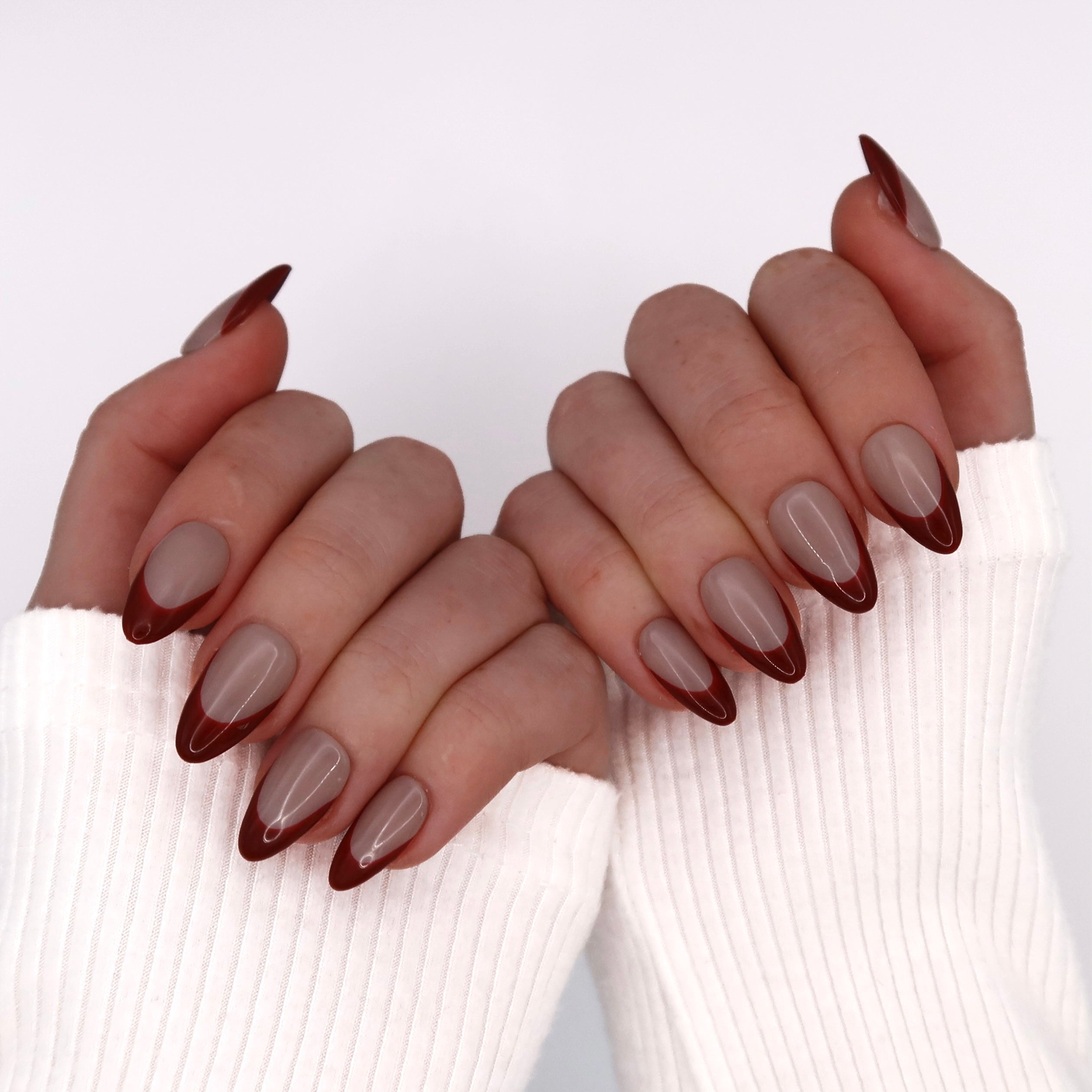Red Velvet Tips | Handmade Press On Nails