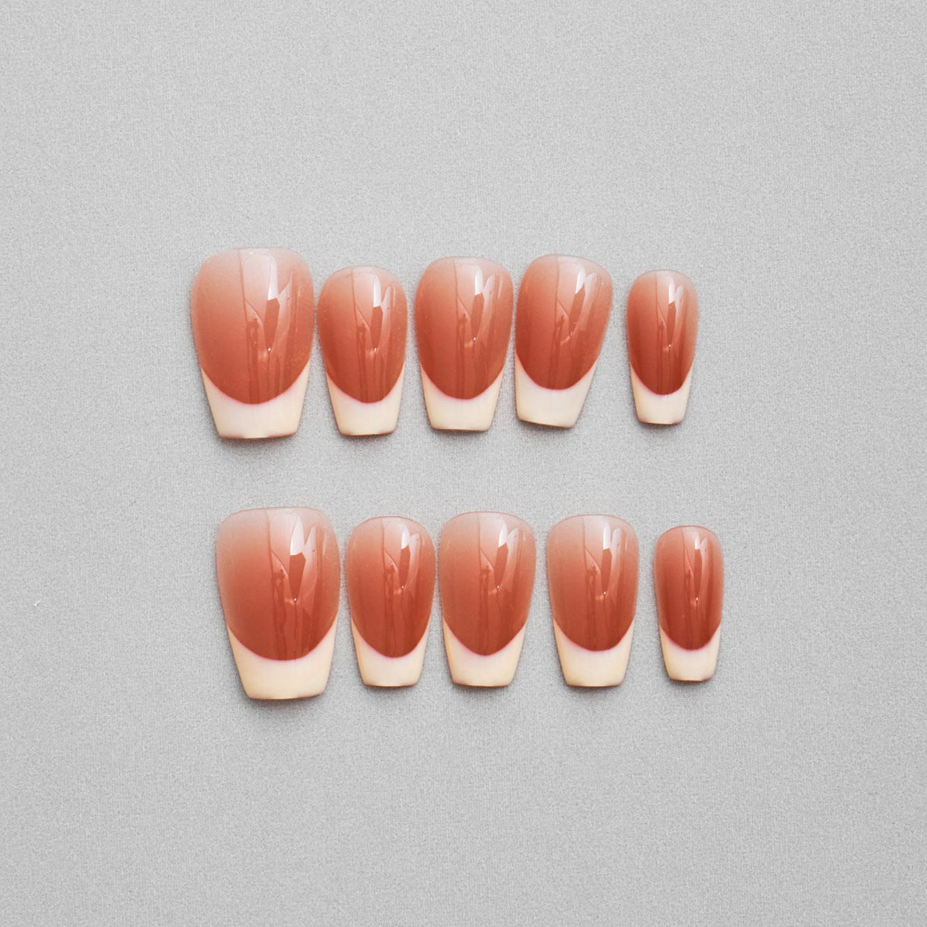 Veloria Beauty "Parisian Pearl Tips" Squoval Shaped Handmade Press On Nails - Featuring a subtle pearl-like hue that fuses classic French sophistication with Parisian chic