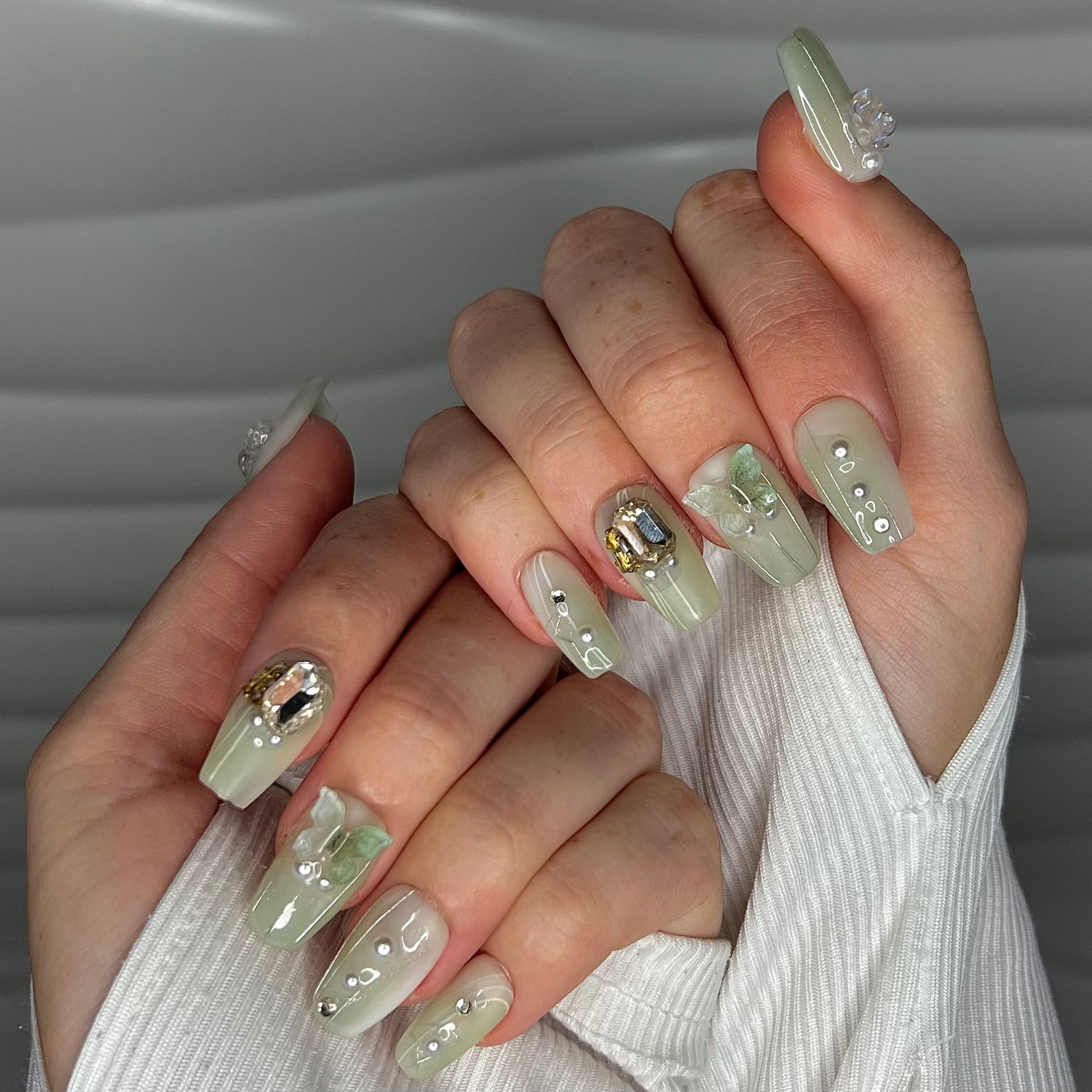 Botanical Butterfly Bash | Handmade Press On Nails