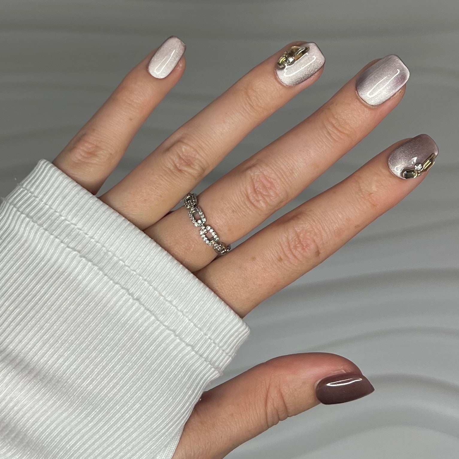 Heavenly Luster | Handmade Press On Nails