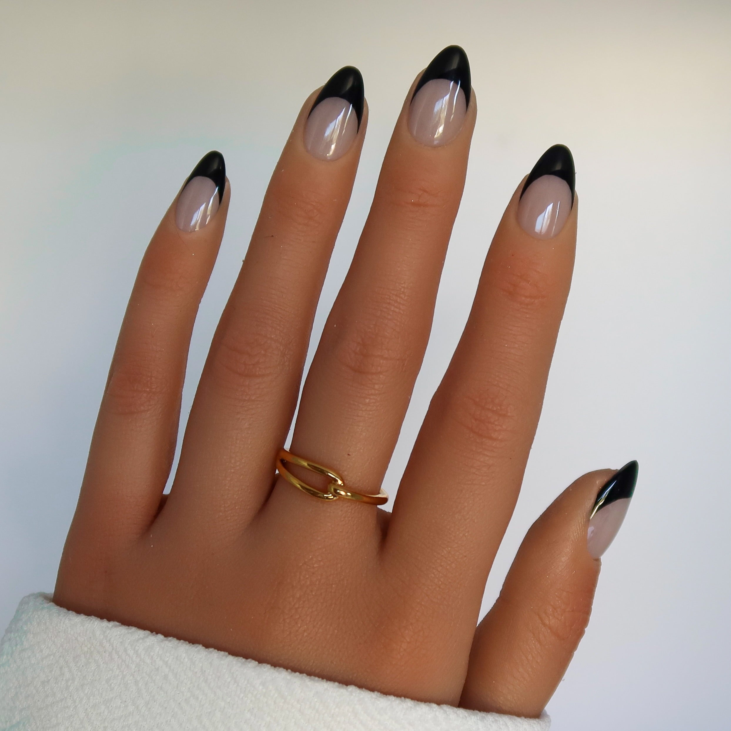 Midnight Tips | Handmade Press On Nails