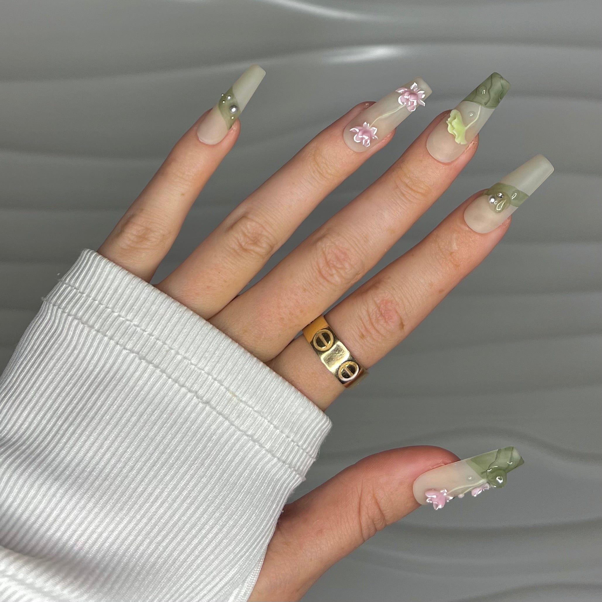 Enchanted Garden Gala | Handmade Press On Nails