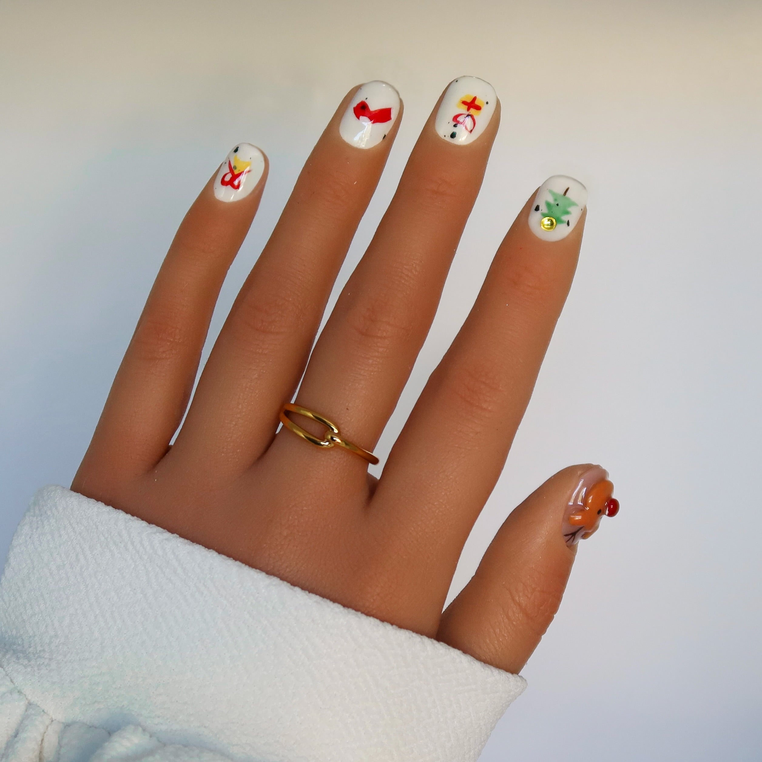 Merry & Bright |  Handmade Press On Nails