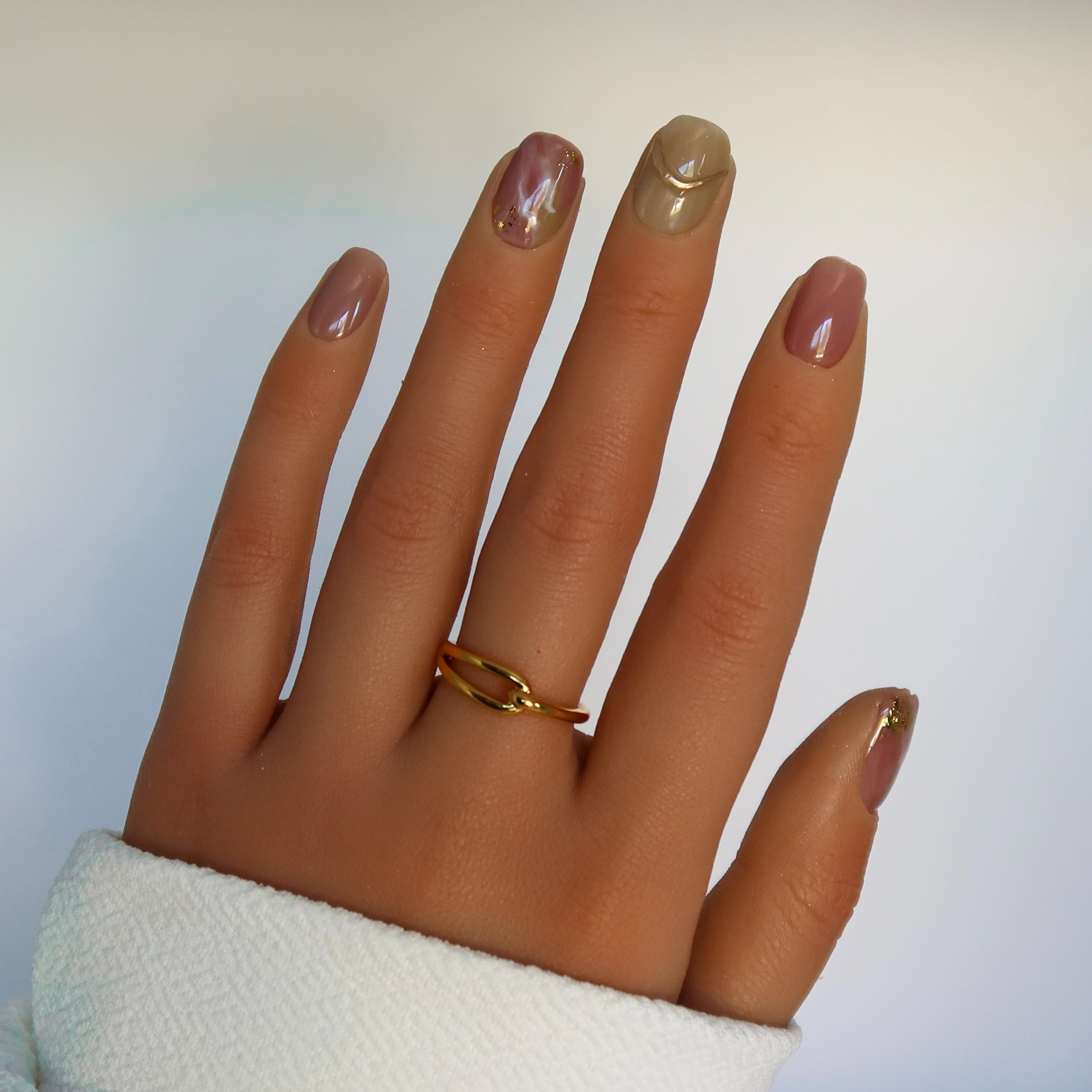 Ivory Blush | Handmade Press On Nails