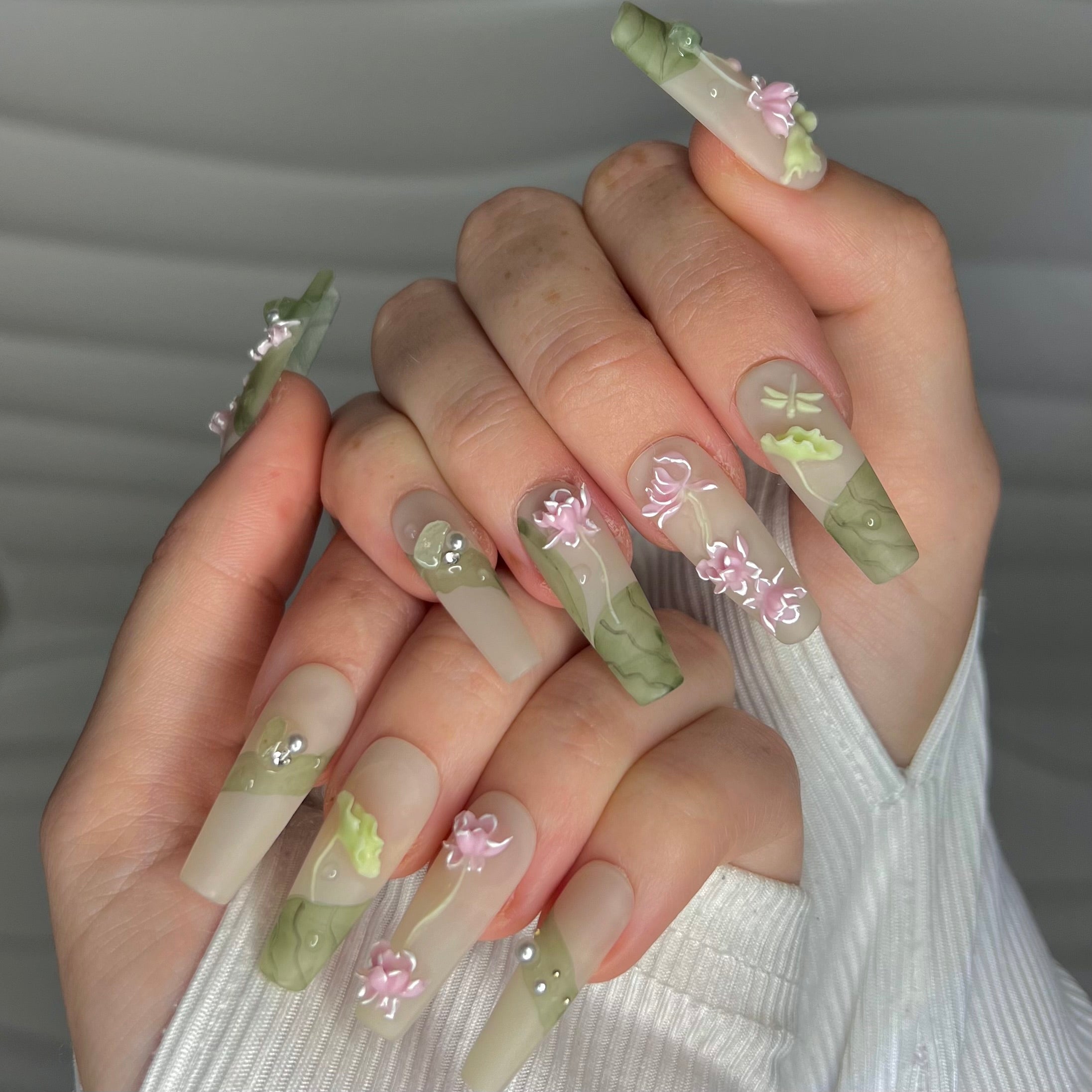 Enchanted Garden Gala | Handmade Press On Nails