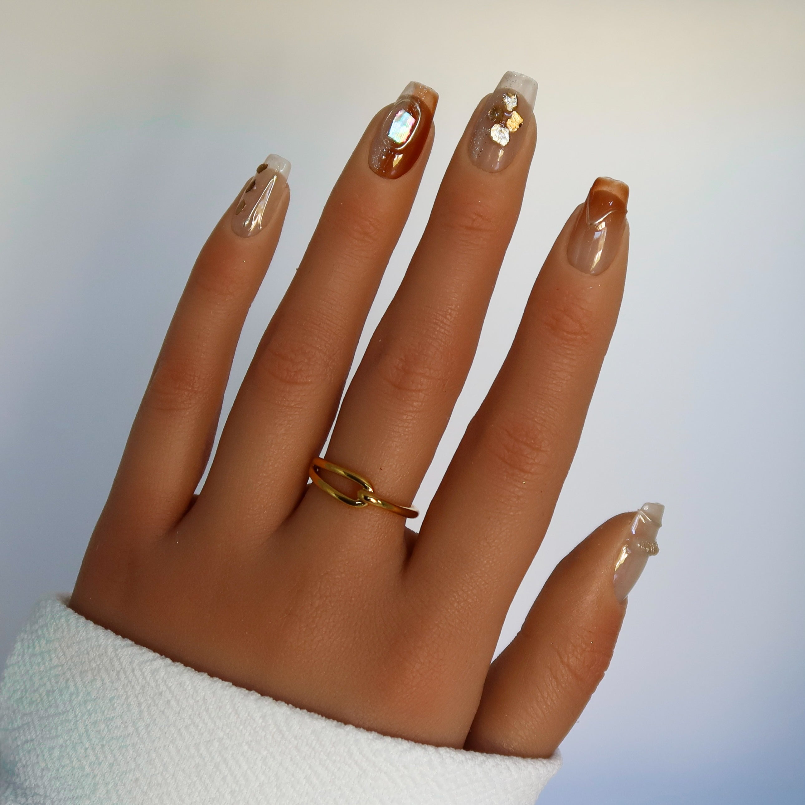 Golden Sunrise | Handmade Press On Nails