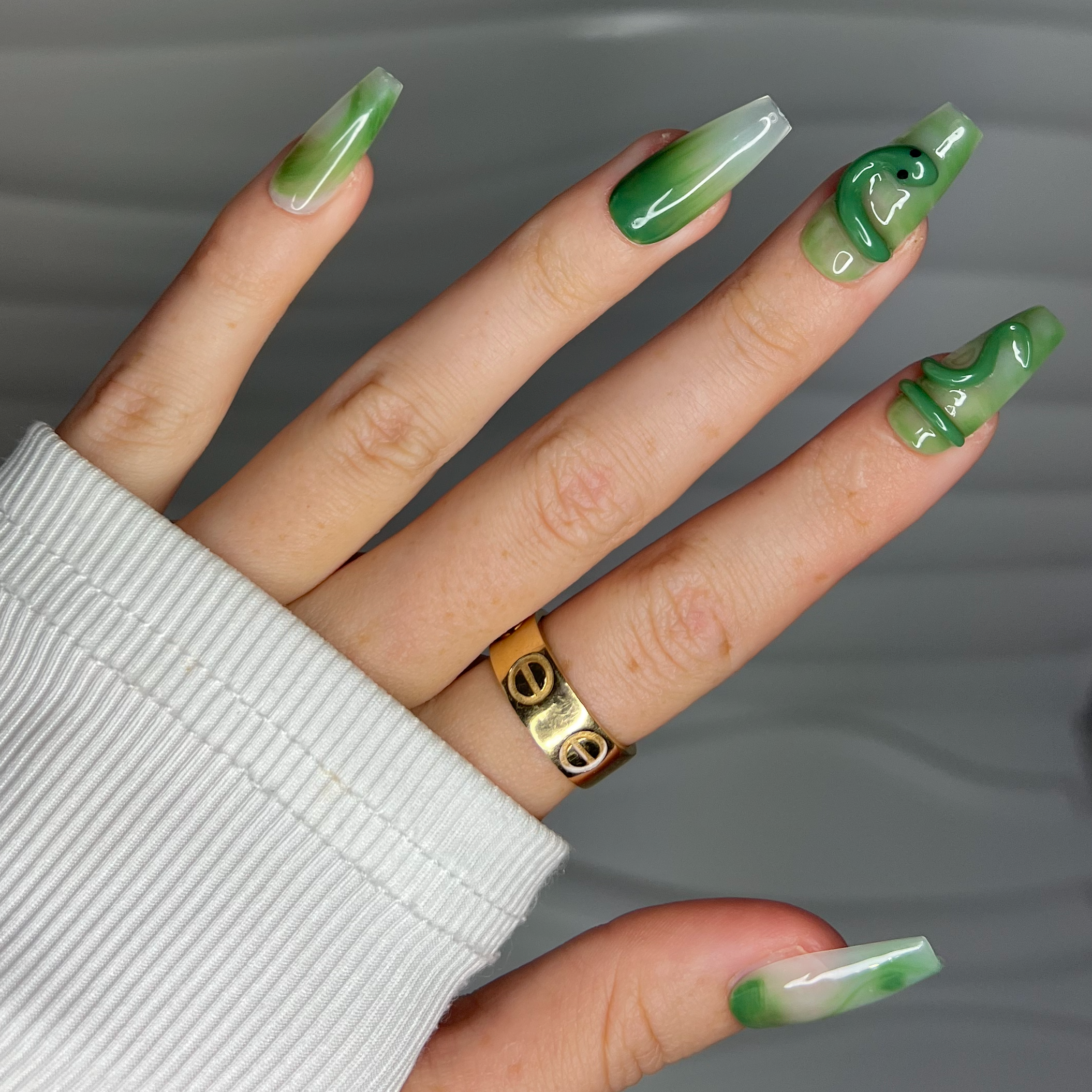 Sassy Serpent | Handmade Press On Nails