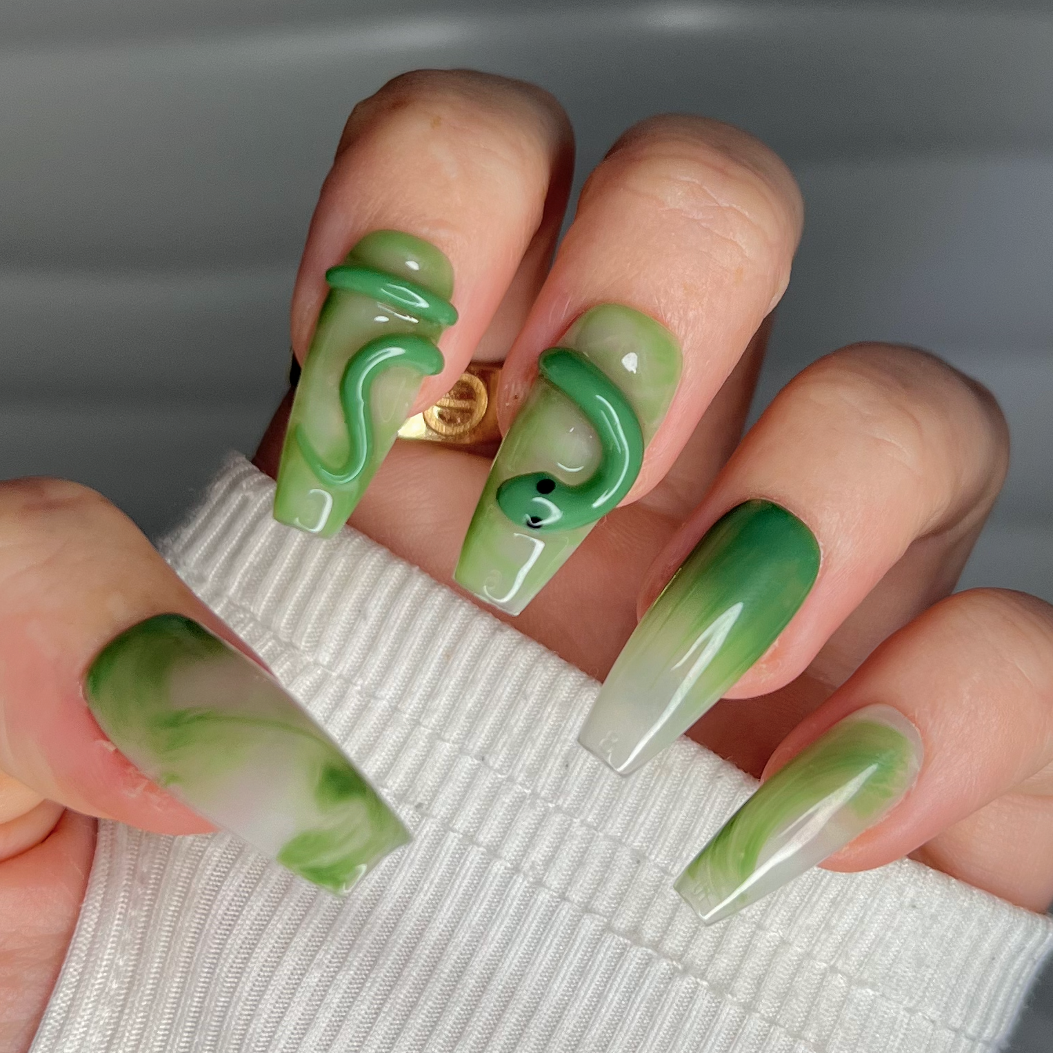 Sassy Serpent | Handmade Press On Nails